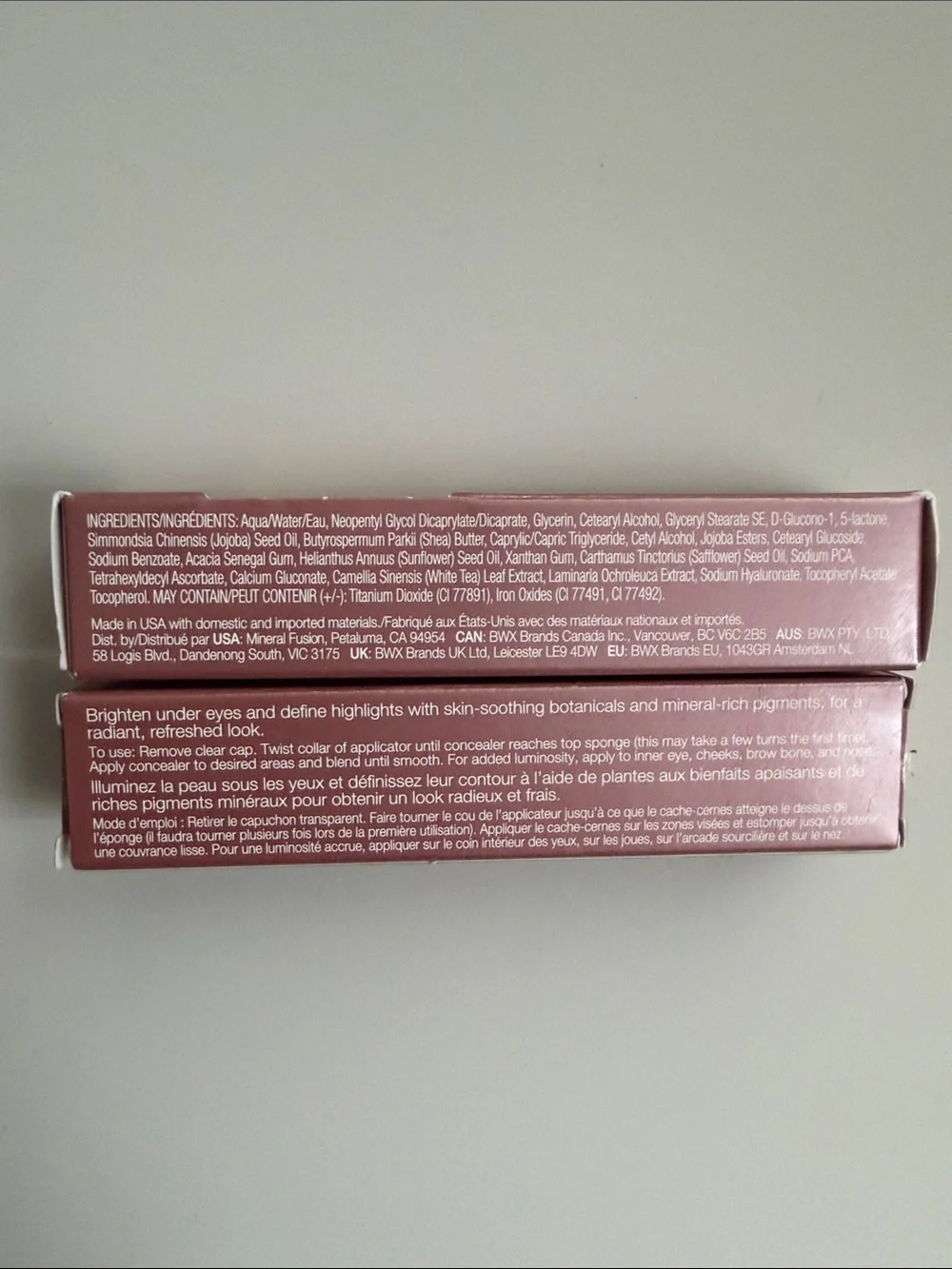 Set of 2 Mineral Fusion BRIGHTENING Luminous Concealer NEW IN BOX